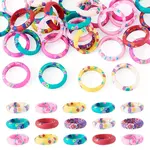 30Pcs Handmade Polymer Clay Finger Rings