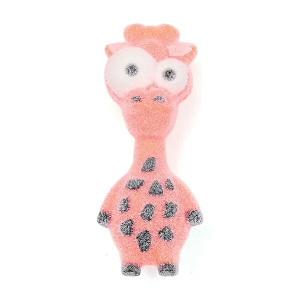 Animal Theme Flocking Silicone Pendants