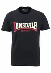 LONSDALE Tričko 'Two Tone'  svetlobéžová / čerešňová / čierna
