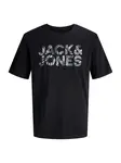 Jack & Jones Junior Tričko 'JJEJEFF'  sivá / antracitová / čierna / biela