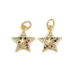 Brass Micro Pave Cubic Zirconia Pendants