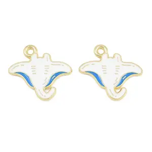 Ocean Alloy Enamel Pendants