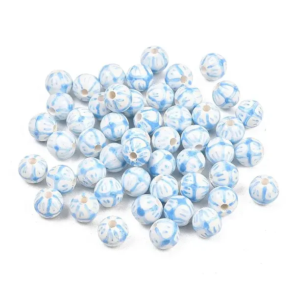 Hand Painted Porcelain Beads