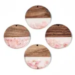 Transparent Resin & Walnut Wood Pendants