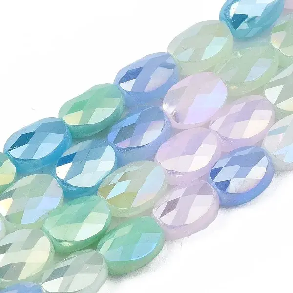 Electroplate Glass Beads Strands