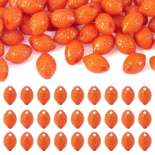 50Pcs Opaque Acrylic Beads