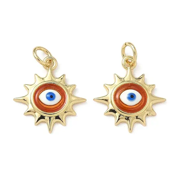Brass Enamel Pendants