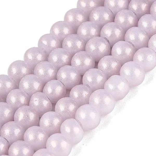 Baking Paint Glass Pearl Beads Strands