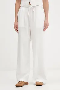 Tommy Jeans kalhoty dámské se lnem