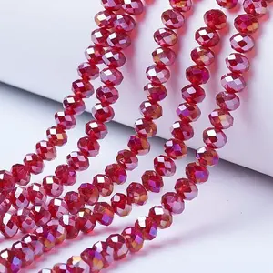 Electroplate Glass Beads Strands
