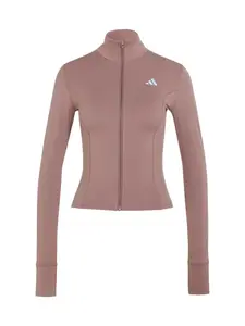 ADIDAS PERFORMANCE Športová bunda 'Studio'  hnedá