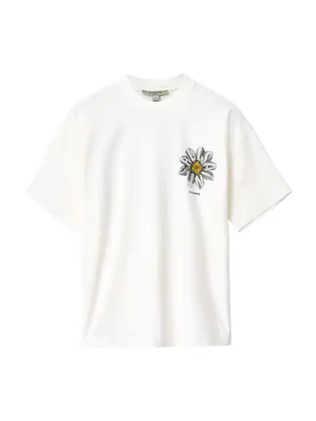 AllSaints Tričko 'PETAL ETTA'  čierna / biela