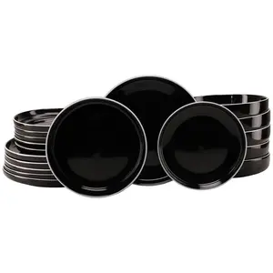 Creatable JÍDELNÍ SOUPRAVA Nordic Gourmet Schwarz 18dílné