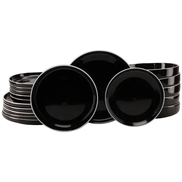 Creatable JÍDELNÍ SOUPRAVA Nordic Gourmet Schwarz 18dílné