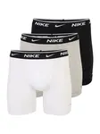 NIKE Underwear Boxerky  sivá melírovaná / čierna / biela