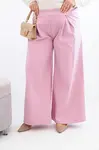 Plus size kalhoty s širokými kalhotami