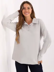 Blouse-LK-BZ-510126.00-light grey