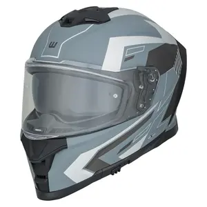 Moto přilba W-TEC Nexwor Graphic šedá M (57-58)