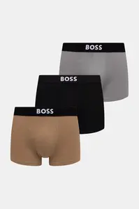 BOSS  boxerky pánské bavlněné s elastanem Trunk 3P  ONE 3-pack