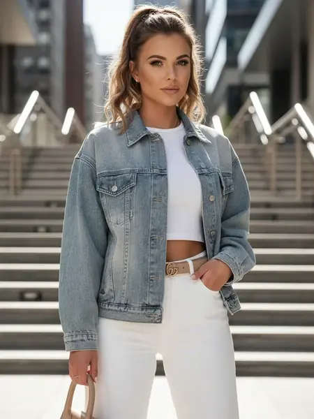 Dámská džínová oversize bunda NOVAJIN