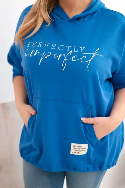 Kesi dámská plus size mikina s potiskem