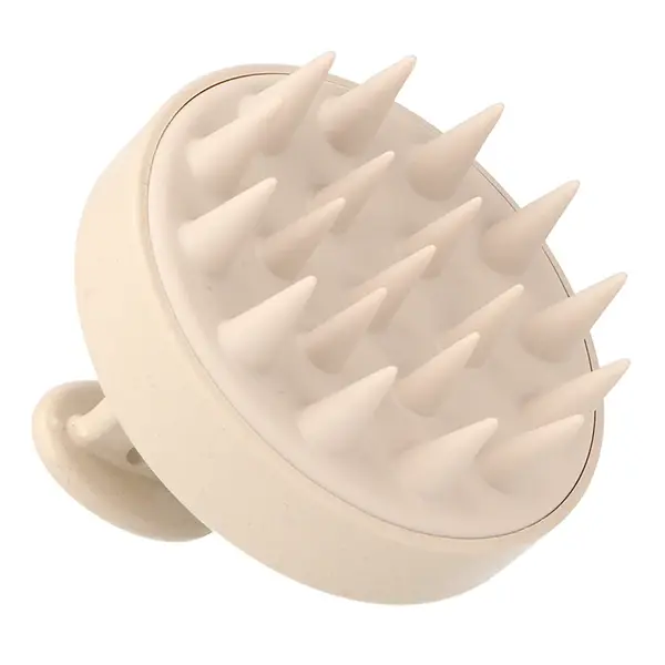 Masážní exfoliační kartáč na pokožku hlavy Eurostil Professional - béžový (07954) + dárek zdarma