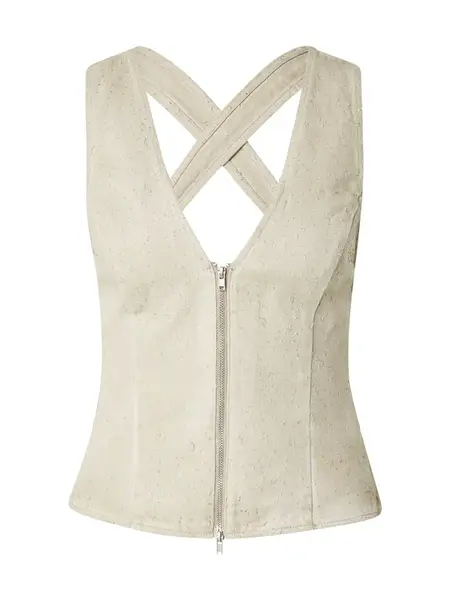 WEEKDAY Top 'Belina'  tmavobéžová