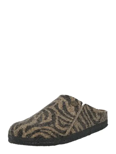 BIRKENSTOCK Papuče 'Zermatt'  svetlohnedá / čierna
