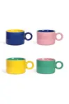 &k amsterdam  Sada hrnků  Mug Chiquito 200 ml 4-pack