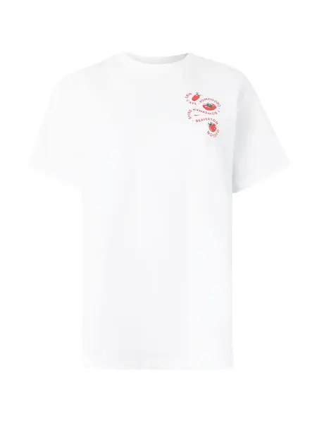 Nike Sportswear Tričko 'CAFE TOMATO'  červená / biela