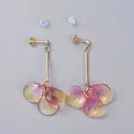 Glass Cluster Beads Dangle Ear Studs