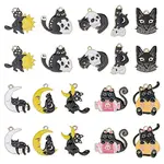 20Pcs 10 Style Alloy Enamel Pendants