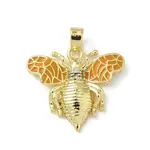 Brass Micro Pave Cubic Zirconia Pendants
