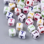 White Opaque Acrylic Beads