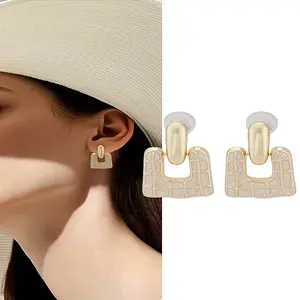 1 Pair Alloy Enamel Dangle Stud Earrings