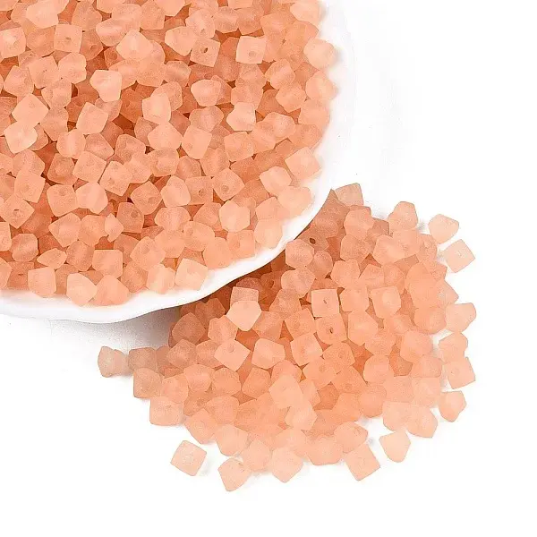 FGB Frosted Transparent Glass Seed Beads