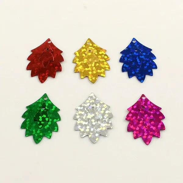 Ornament Accessories Leaf Plastic Paillette Beads