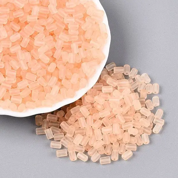 FGB Frosted Transparent Glass Seed Beads