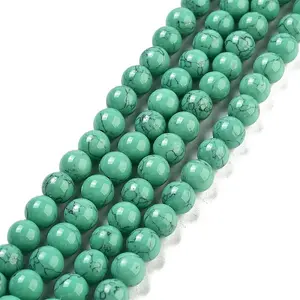Synthetic Turquoise Beads Strands