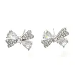 Brass Cubic Zirconia Stud Earrings