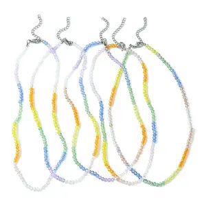 Glass Round Beaded Necklace