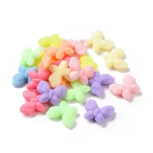 Rubberized Style Acrylic Beads