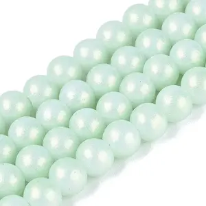 Baking Paint Glass Pearl Beads Strands