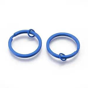 Spray Painted Iron Split Key Rings