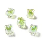 Two Tone UV Plating Rainbow Iridescent Acrylic Beads