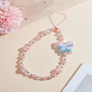 1Pc Butterfly Acrylic Mobile Straps for Women