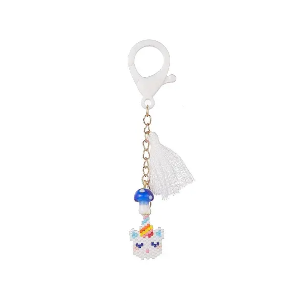 Unicorn Handmade Loom Pattern Seed Beads Pendant Decorations