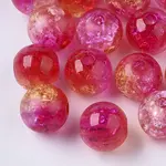 Transparent Crackle Acrylic Beads