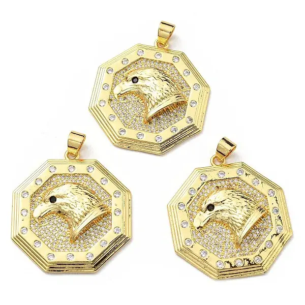 Brass with Cubic Zirconia Pendants