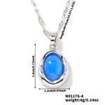 Elegant Oval Brass Pendant Necklaces